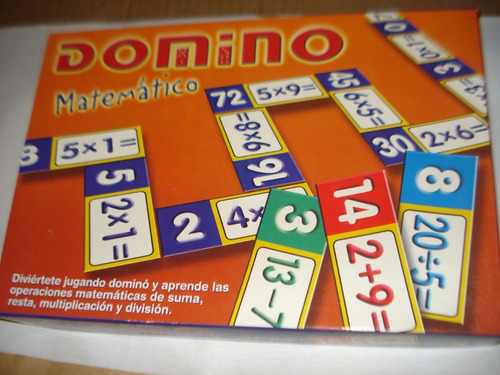 Juego De Domino Matemático-suma, Restar, Multiplicar Dividir