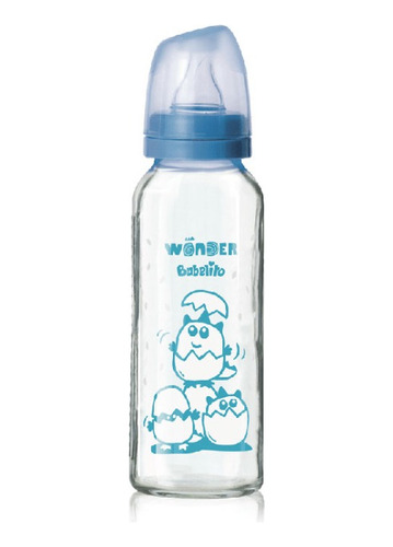 Babelito Mamadera De Vidrio Azul 250 Ml 