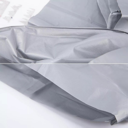 Funda Cubierta Impermeable Xl Cubre Moto Vehículo Anti Uv Gris