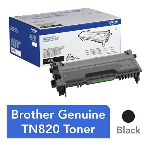 Toner Brother Tn820 color de tinta Negro 3000 Páginas