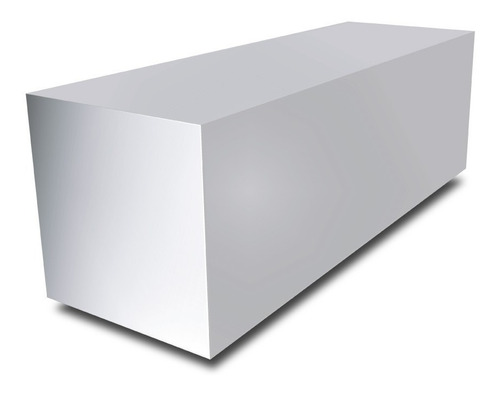 Tarugo Quadrado De Aluminio 2'' (50,8mm) X 60 Cm