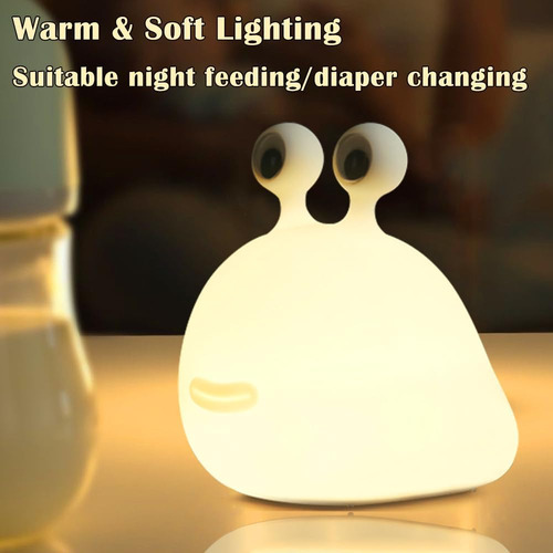 Kabvu Linda Luz Nocturna De Babosa, Lámpara Led De Silicona