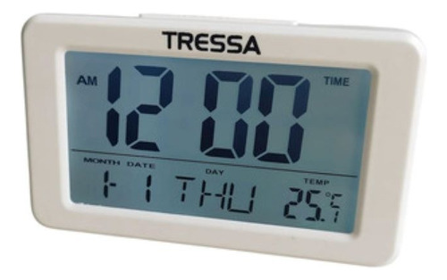 Reloj Despertador Digital Dd715 Blanco