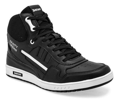 Tenis Casual De Mujer Newk Negro 125-594