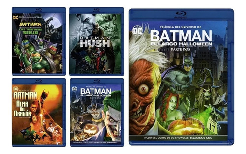 Batman Coleccion 5 Peliculas Animadas Boxset Blu-ra