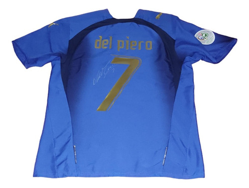 Jersey Italia Mundial 2006 Firmada Alessandro Del Piero Juve