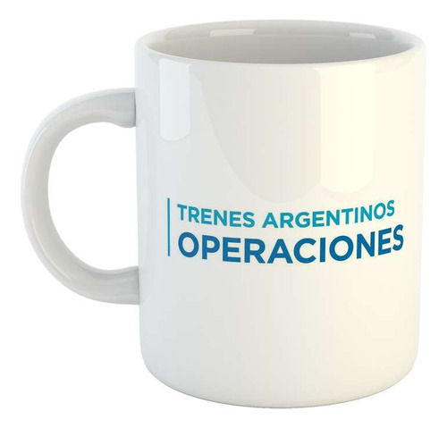 Taza Ceramica Trenes Argentinos Logo Operaciones