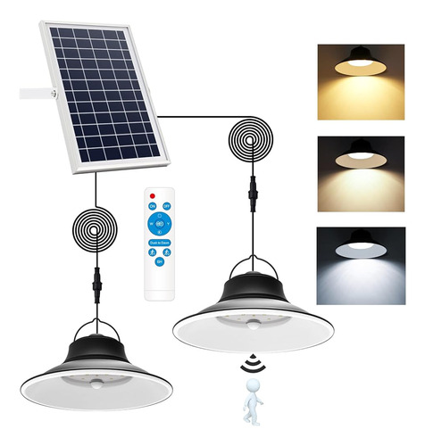 Luz Colgante Solar Niorsun, Luz Mejorada Del Sensor De Movim