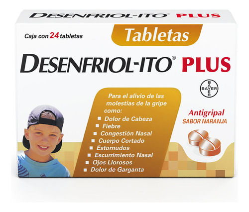Desenfriol-ito Plus Tableta 80 Mg/1 Mg/2.5 Mg, 6 Tabletas