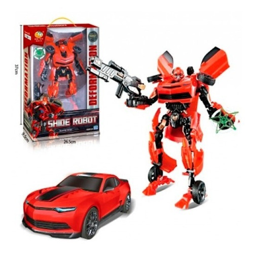 Transformer Robot Auto Deportivo 29 Cms Arma Autobot Encadia