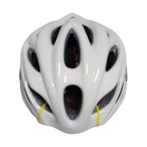 Casco Bicicleta Ciclismo Blanco Go Max Luz Led Proteccion