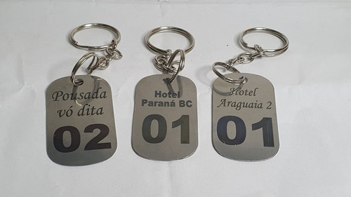 Kit 60 Chaveiros Hotel Pousada Motel Empresas Personalizados