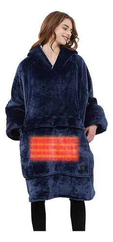 Pijama Polar Mujer Camisa De Dormir Felpa Manta Con Usb