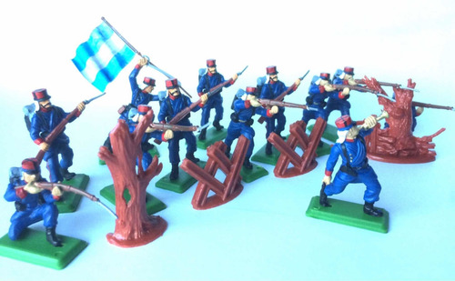 Soldados De Plástico Fortineros Argentinos + Accesorios