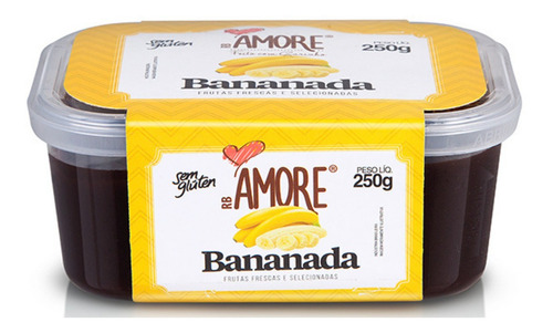 Bananada De Corte Bandeja 250g Rb Amore