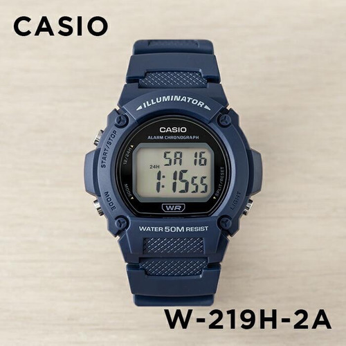 Reloj Casio Digital W-219h-2avdf Azul Celeste