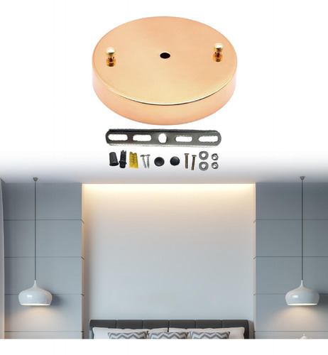 Kit De Canopy Placa De Cubierta De Luz Dia De Oro 12cm