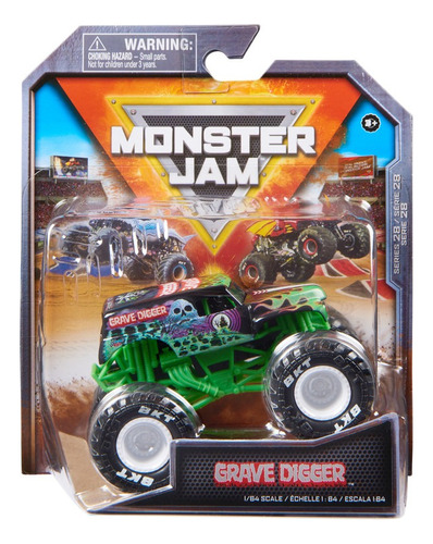 Monster Jam Camión Grave Digger Escala 1:64 Color Celeste