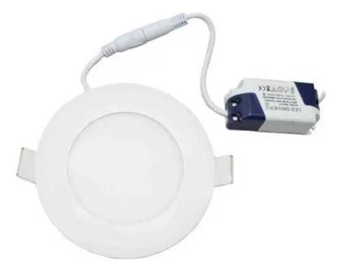 Panel Led 3w Redondo Para Empotrar 4000k Luz Neutral 