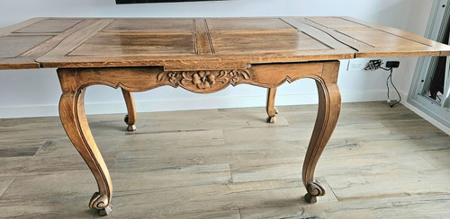 Mesa Comedor Provenzal Extensible. Usado. No Envío Marrón Claro Marrón Claro (Usado)