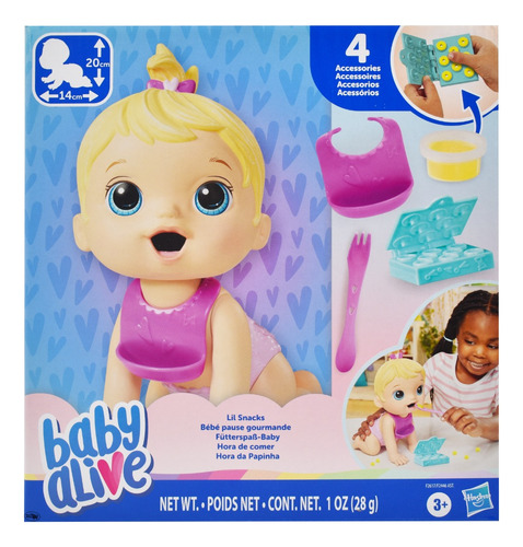 Baby Alive Hora De Comer Muñeca 20 Cm Hasbro