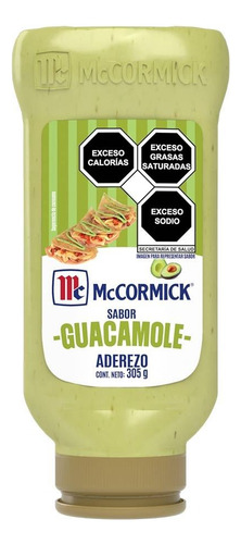 Aderezo De Mayonesa Mccormick Con Guacamole Squeeze 305 G