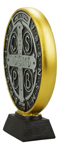 Medalhão São Bento 18cm - Enfeite Resina