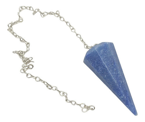 Pêndulo De Cristal Natural Quartzo Azul