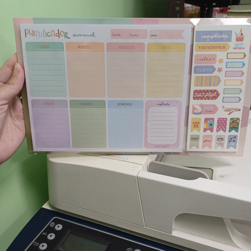 Planificador Semanal Ibi Craft + Sticker