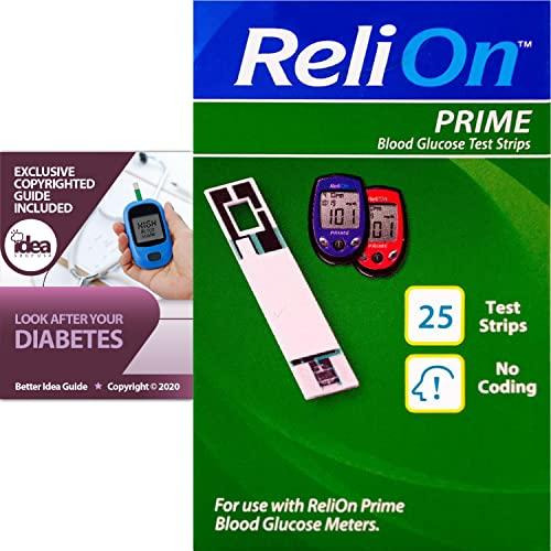 Set 25  Tiras De Prueba De Glucosa En Sangre Relion Prime