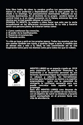 Libro : Domina Tu Mente La Mente Como Aliada - Libres,...