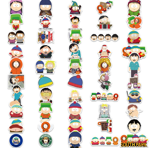 Stickers South Park Pegatinas Calcomanías Comedy Cent. 50u