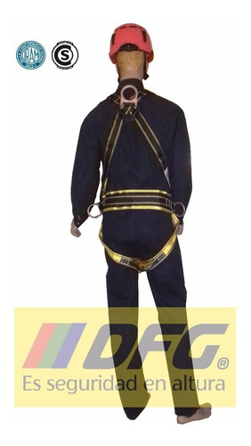 Imagen 4 de 5 de Arnés De Seguridad, Con Cuatro Anclajes Homologado Iram 3622
