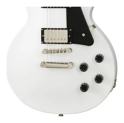 Guitarra eléctrica Epiphone Les Paul Studio EILTKHNH1 de caoba alpine white brillante con diapasón de pau ferro