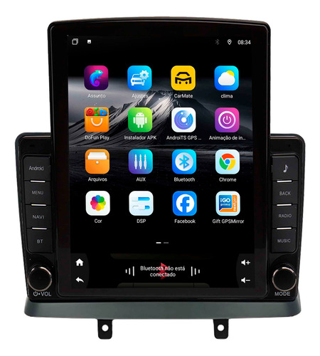 Multimídia Tesla Soaudio S8 Line Doblô 02/21 Octacore 4+64gb