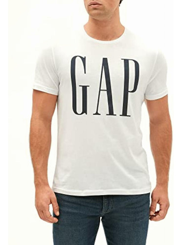 Gap Playera Con Logotipo Para Hombre, Color Blanco V2