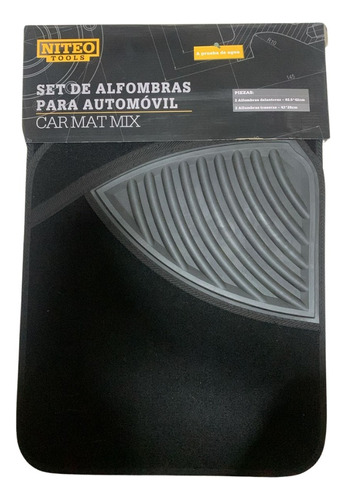 Set Tapetes Alfombra Carro 4 Piezas Protector Piso Y A