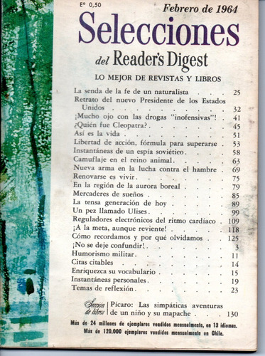 Selecciones Del Reader´s Digest Nº279 Febrero 1964