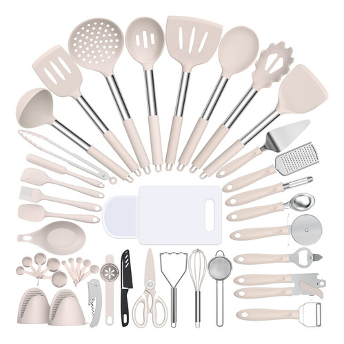 Set De Cocina De Silicona 43 Piezas Resistentes Al Calor Con