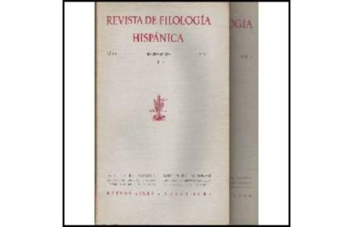 2 Revistas Filología Hispánica Año 1939 N° 1 Y 2  