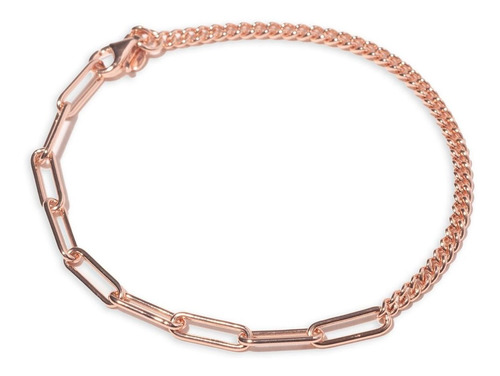 Pulsera Carmín Element Duo De Plata 925 Con Baño Rosé