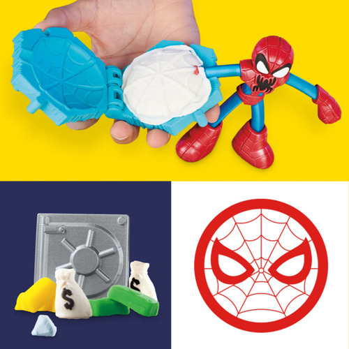 Set De Masas De Play Doh De Marvel Spiderman Lanza Y Atrapa