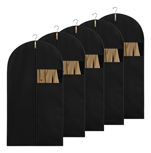 5 Unidades De Fundas Protectoras Para Trajes Terno Vestido Chaquetas Medida 60x100cm Roro