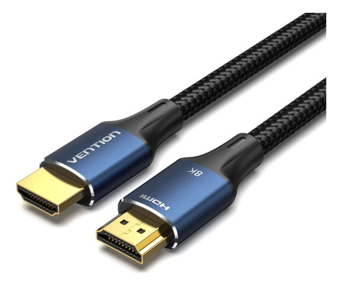 Cabo Hdmi 2.1 8k 60hz 4k 120hz Hdr Vention 3m Reforcado