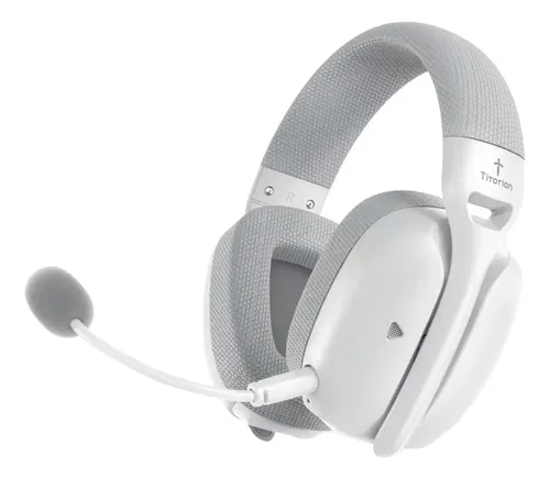 Fone De Ouvido Headset Gamer Sem Fio Titorion Mintak Pro Tri - mode (Wireless 2.4GHz , Bluetooth, Cabo) Ultraleve Branco - R$ 219,9