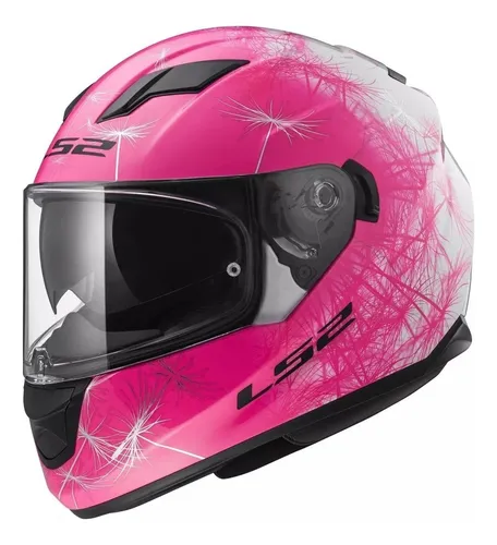 Casco Moto Integral Mujer Ls2 320 Wind Rosa Dama Devotobikes