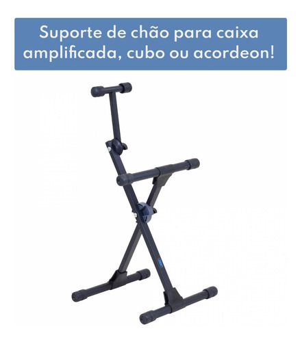 Imagem 2 de 5 de Estante Suporte Para Cubo Caixa De Som Ou Acordeon Ask Cmr