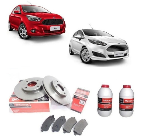 Kit Disco Pastilha Fluido De Freio Ford Ka E New Fiesta