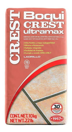 Boquicrest Ultramax 10kgs Ladrillo - Crest