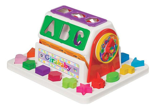 Brinquedo Educativo Bebe Girababy Encaixe 18 Peças Infantil